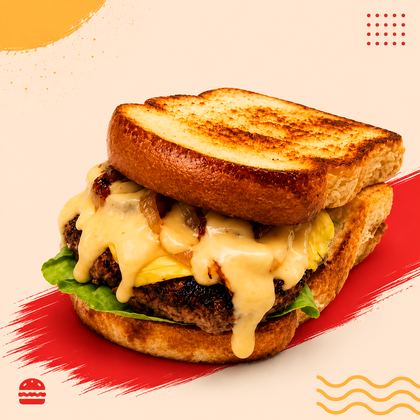 Striploin Beef Patty Toast